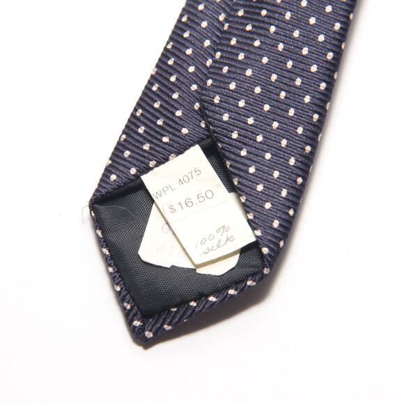 Vintage Resilio Silk Polka Dot Tie 3.5" x 57" - Picture 5 of 5